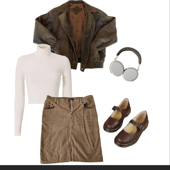 AMERICAN EAGLE midi length corduroy skirt - Picture 5 of 6